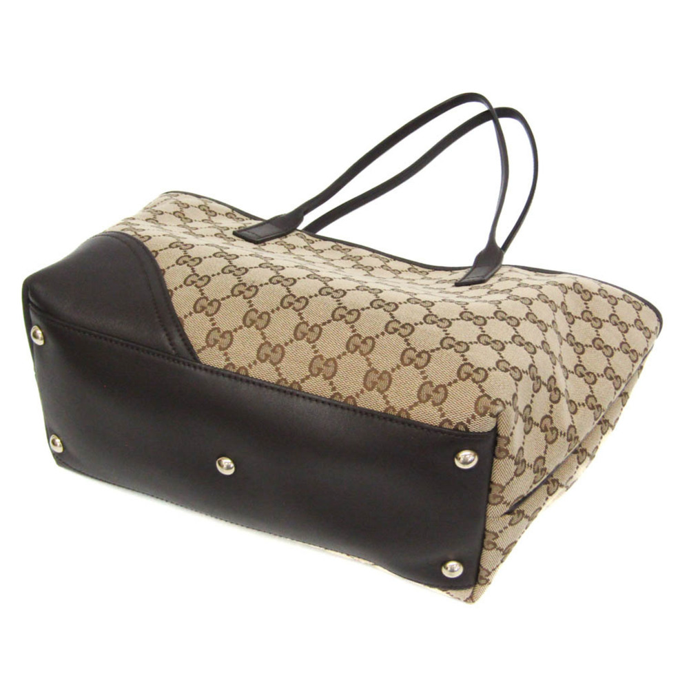 GUCCI Brown Leather Tote Bag - Picture 3 of 15